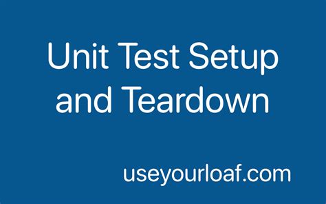 tear down test|xctest teardown state.